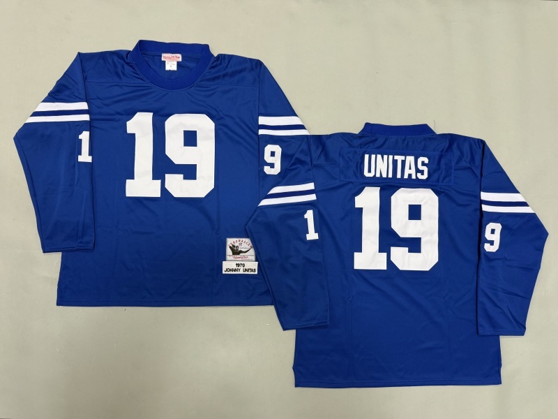 Men 2025 Indianapolis Colts #19 Unitas blue Throwback Limited NFL Jersey style 002->indianapolis colts->NFL Jersey